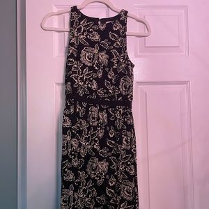 Loft Black and Cream dress